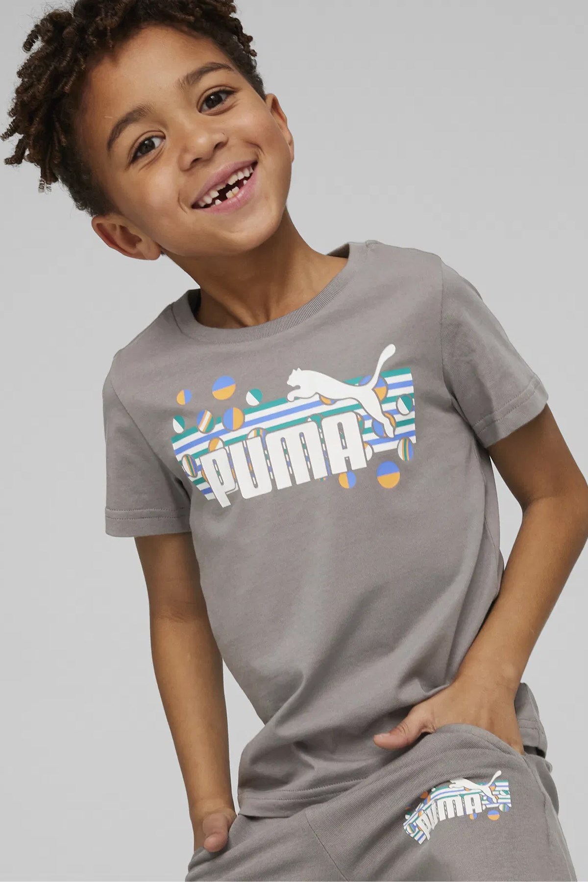 Puma Ess+ Summer Camp Çocuk Tişört 67927355 Mor