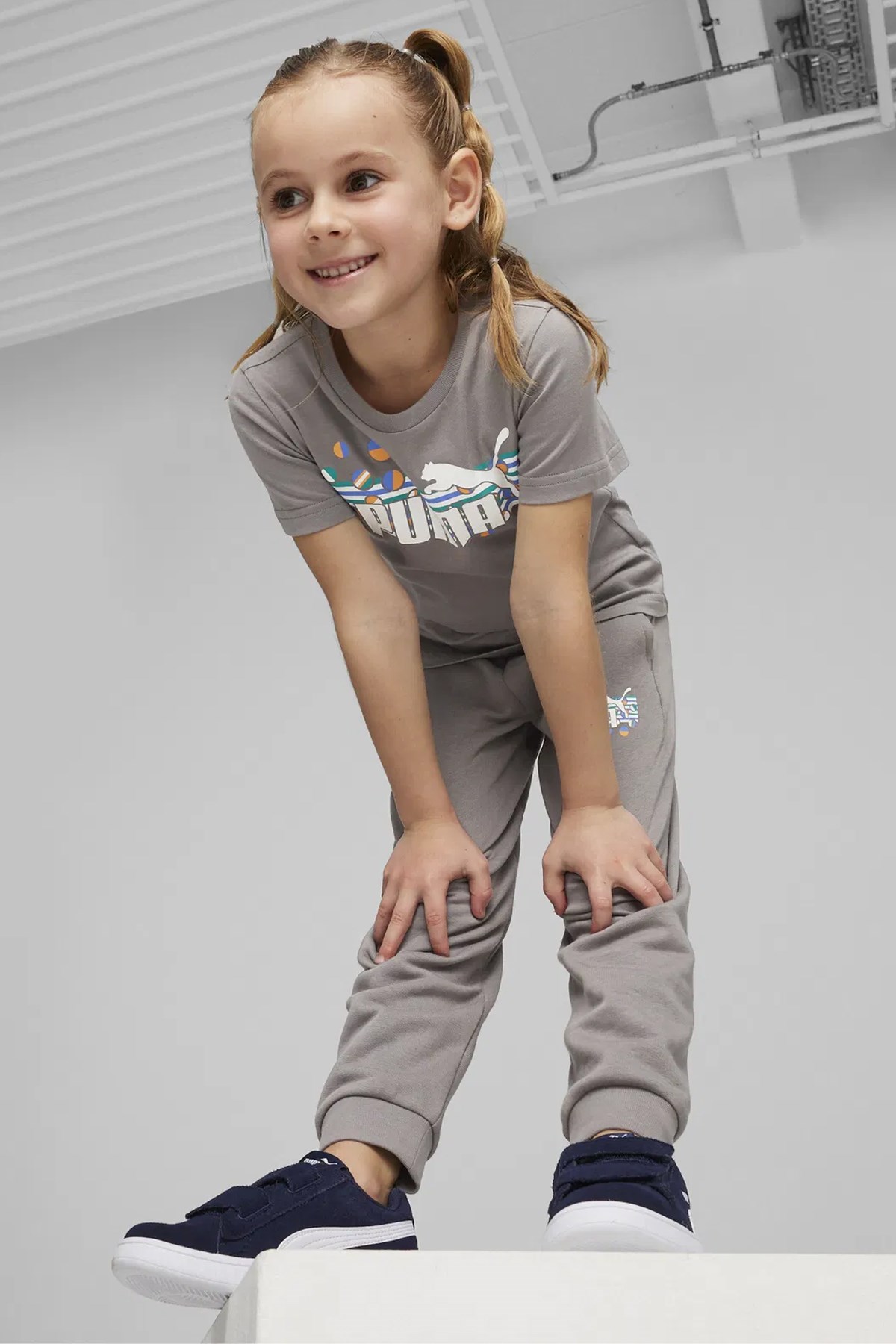 Puma Ess+ Summer Camp Çocuk Tişört 67927355 Mor