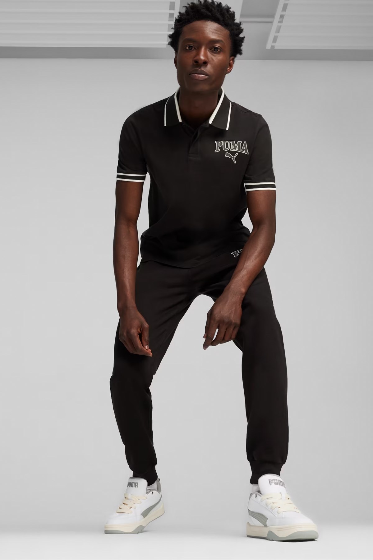 Puma Squad Erkek Polo Yaka Tişört 67948201 Siyah