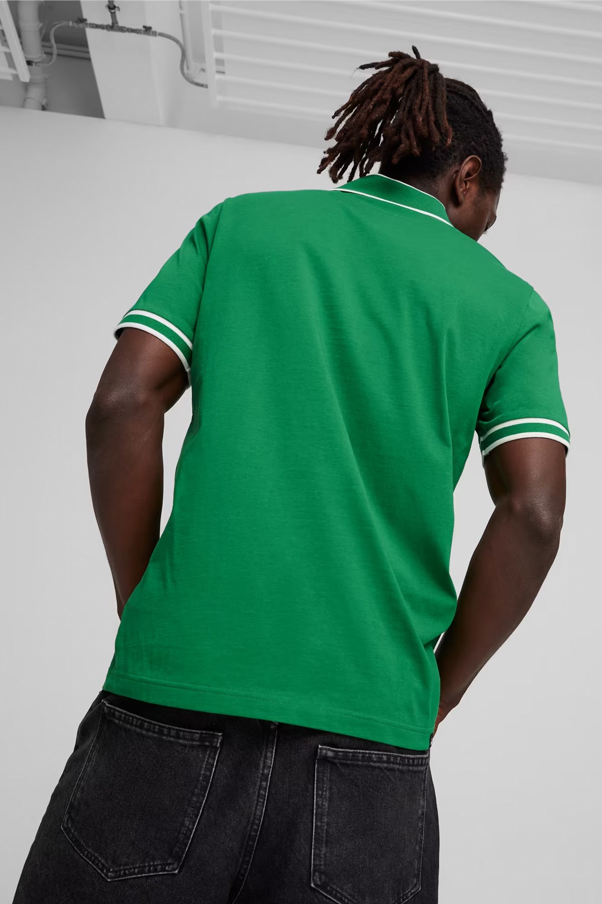 Puma Squad Erkek Polo Yaka Tişört 67948286 Yeşil