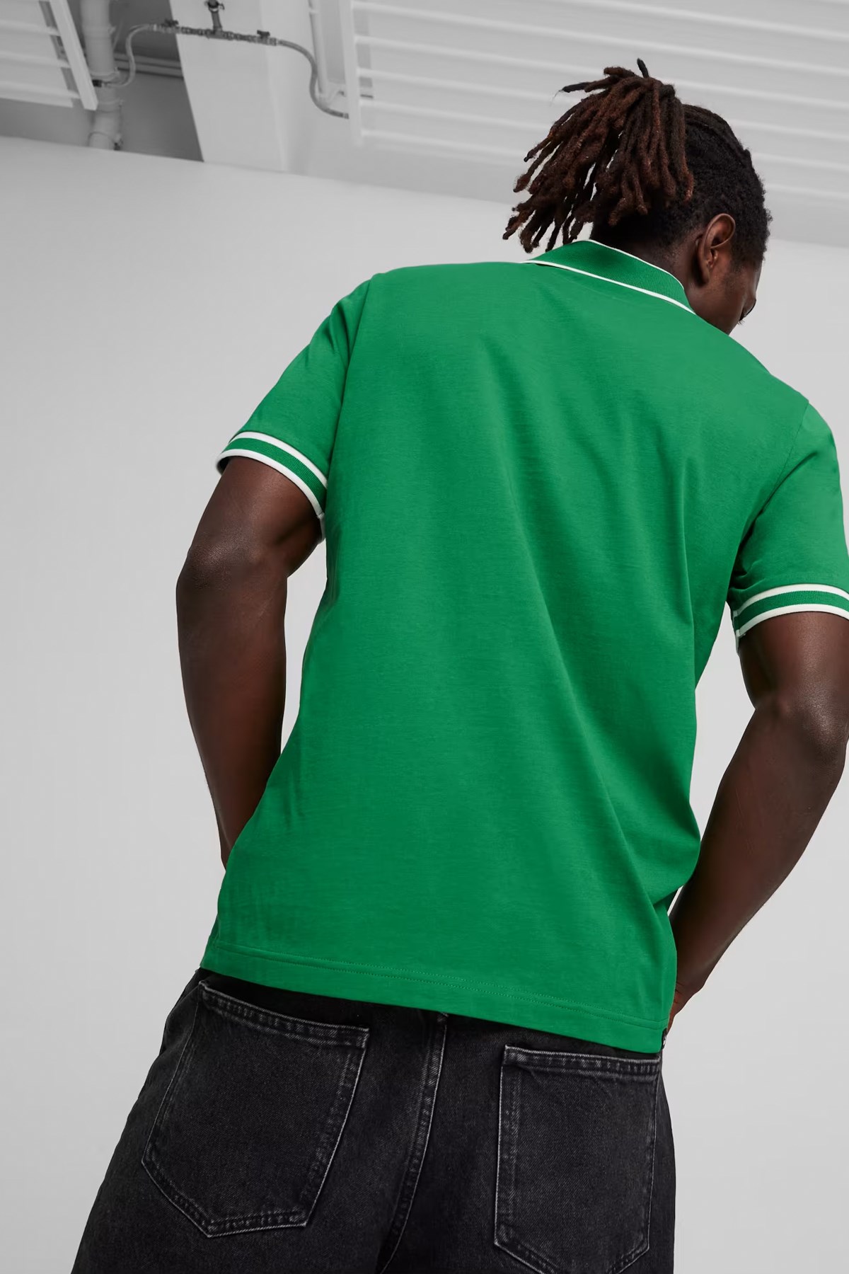 Puma Squad Erkek Polo Yaka Tişört 67948286 Yeşil