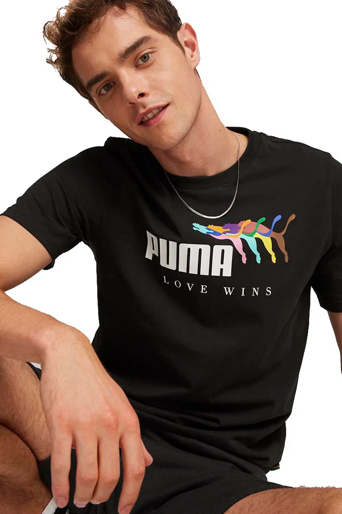 Puma Ess+ Love Wıns Tee Erkek Tişört 68000001 Siyah