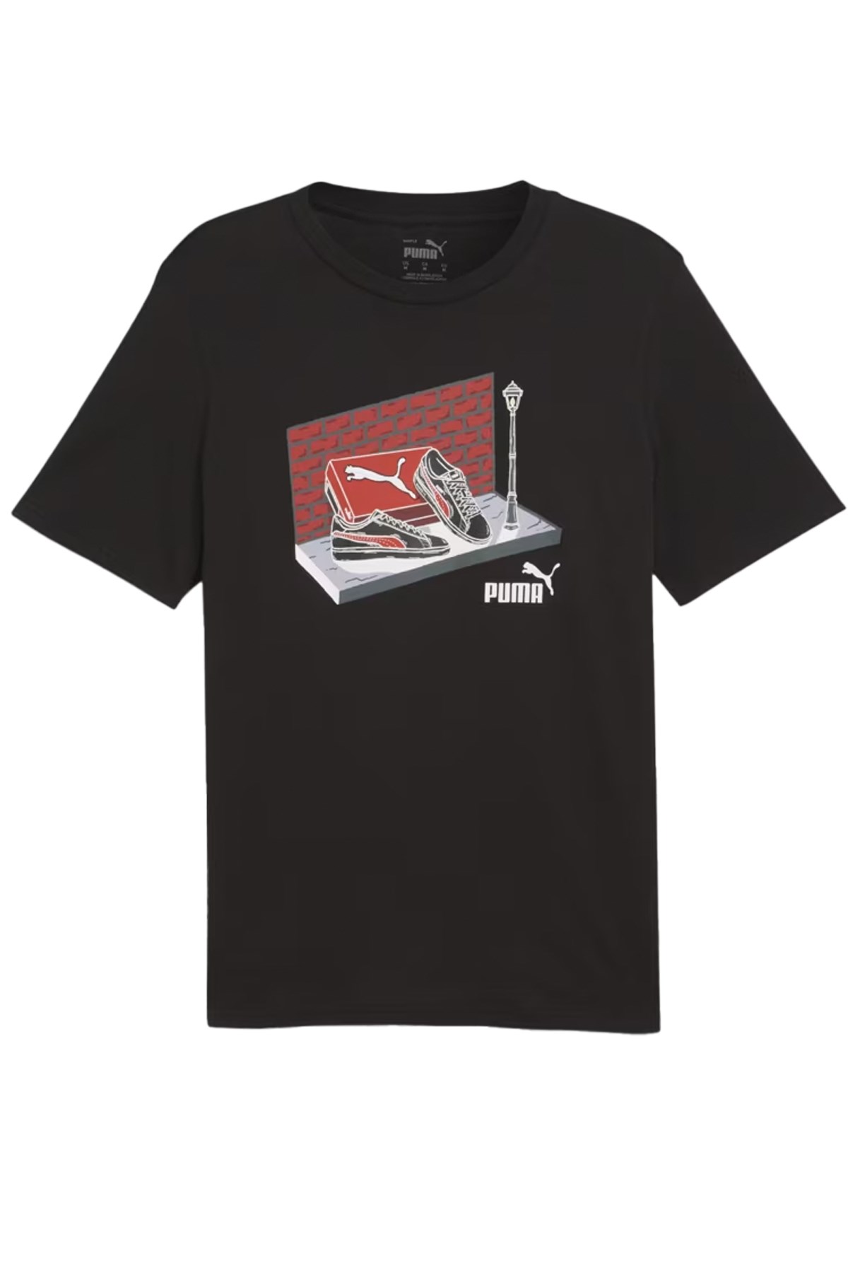 Puma Graphics Sneaker Box Erkek Tişört 68017501 Siyah