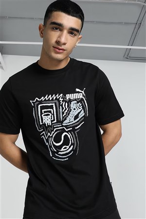Puma Graphics Year Of Sports Erkek Tişört 68017601 Siyah