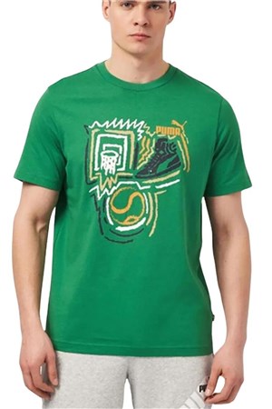 Puma Graphıcs Year Of Sports Erkek Tişört 68017686 Yeşil