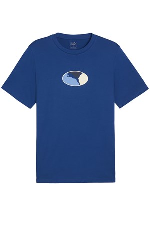 Puma Graphics Execution Erkek Tişört 68018317 Mavi