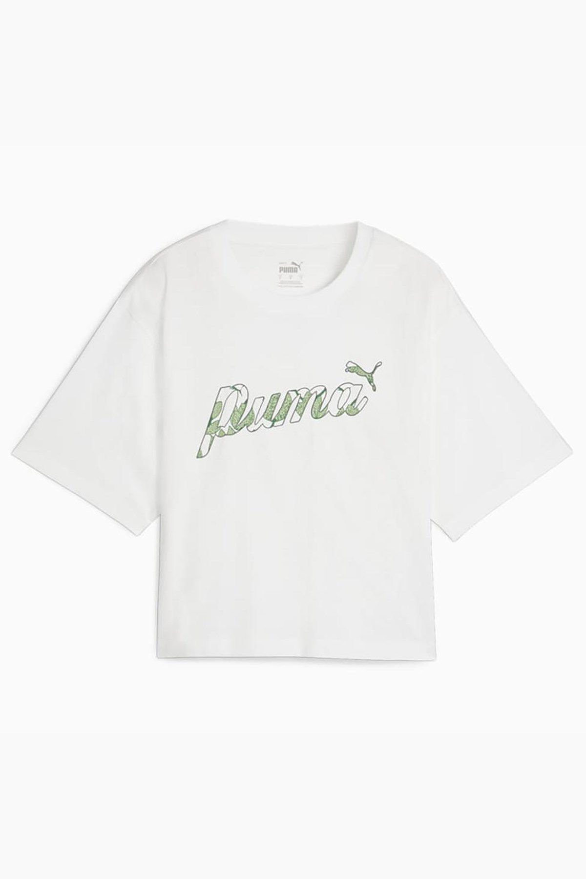Puma Ess+ Blossom Short Graphic Çocuk Tişört 68043202 Beyaz