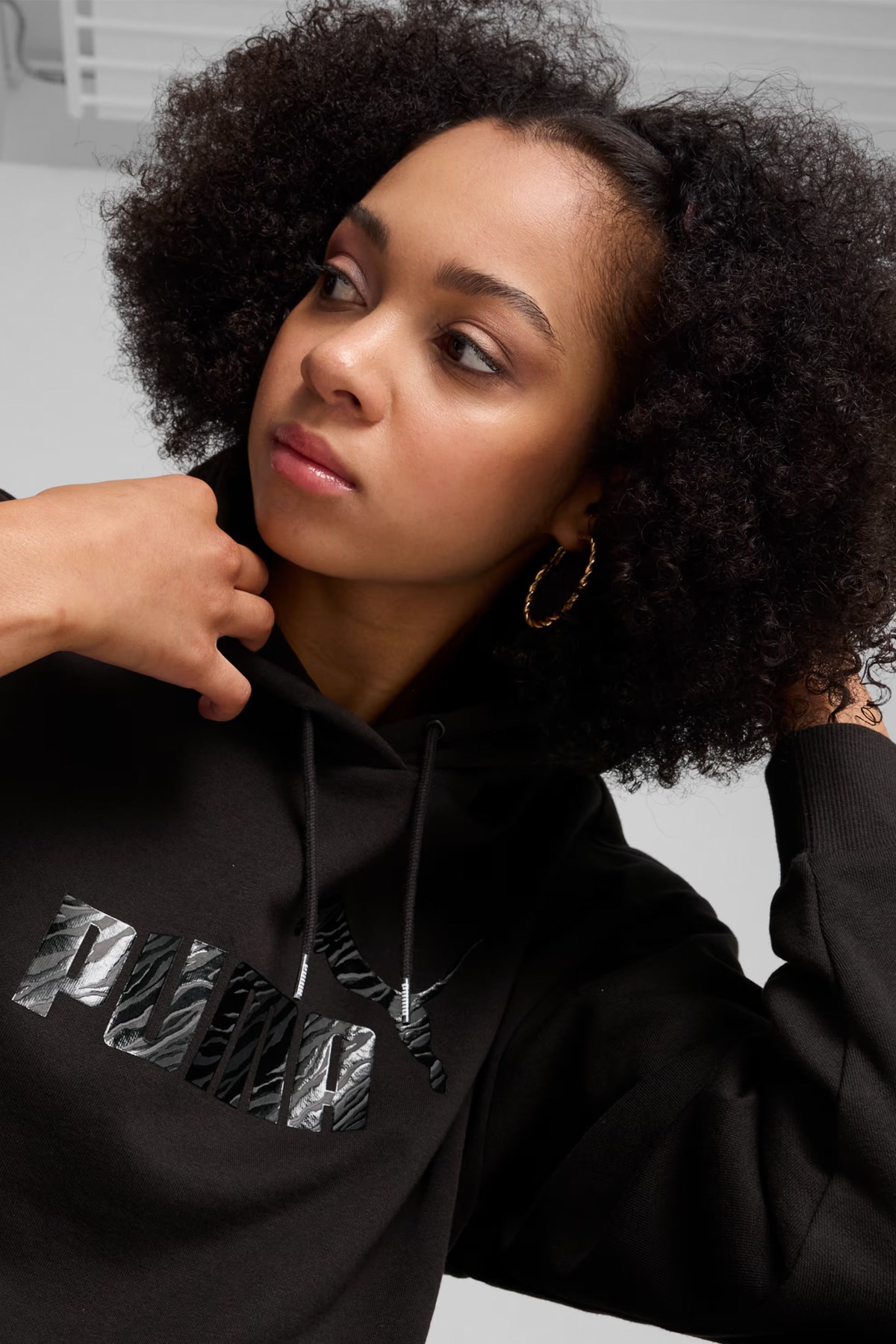 Puma Ess Animal Fl Kadın Sweatshirt 68149201 Siyah
