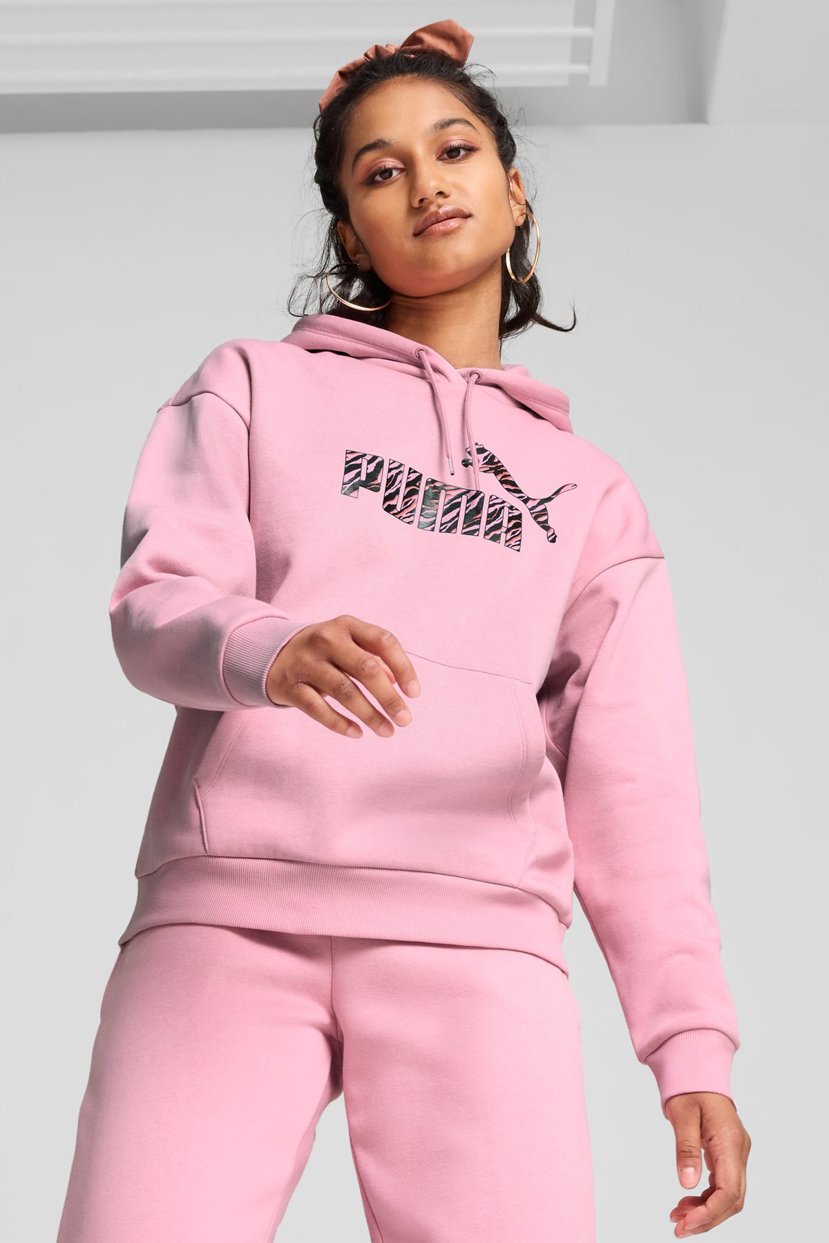 Puma Ess Animal Fl Kadın Sweatshirt 68149248 Pembe