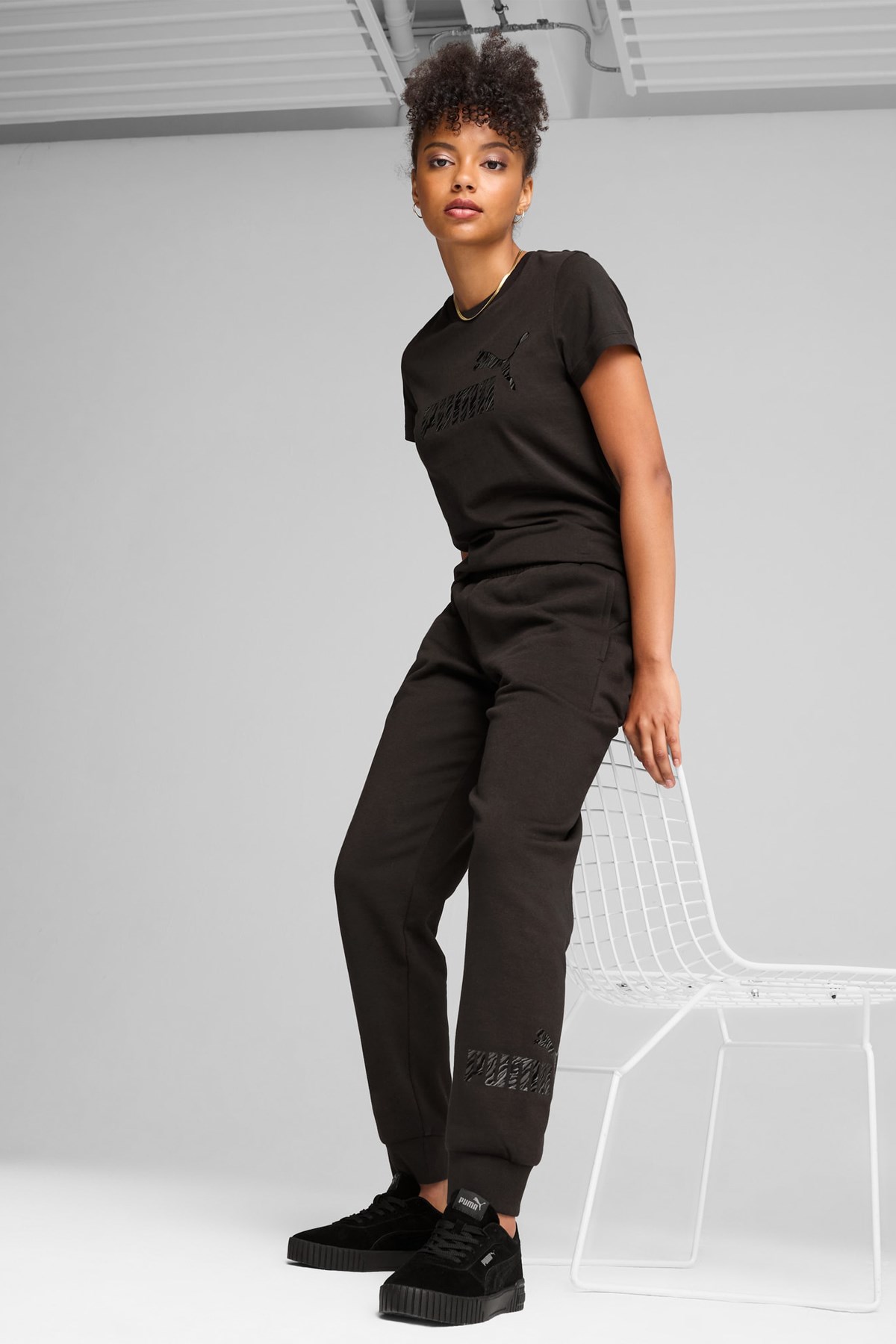 Puma Ess Animal Fl Kadın Eşofman Altı 68149601 Siyah