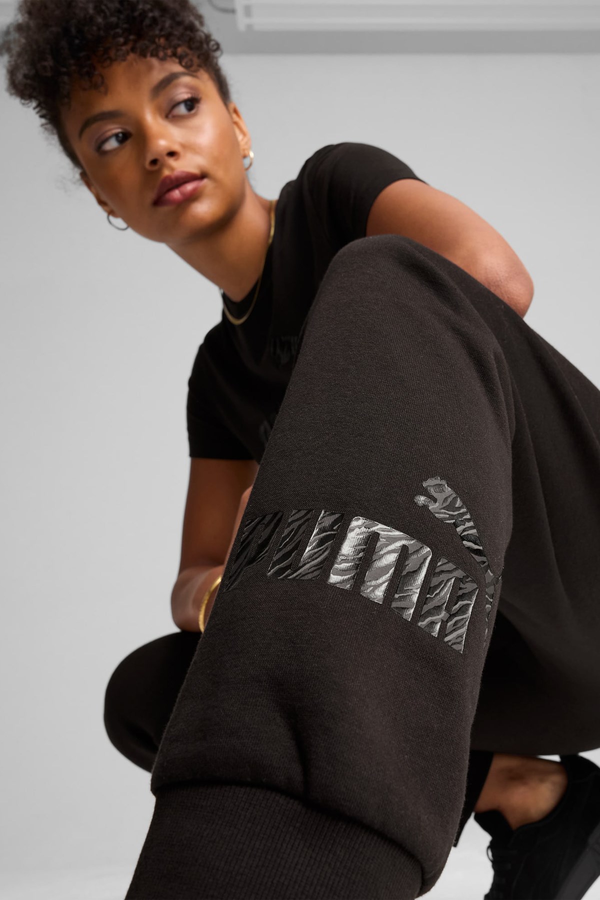 Puma Ess Animal Fl Kadın Eşofman Altı 68149601 Siyah