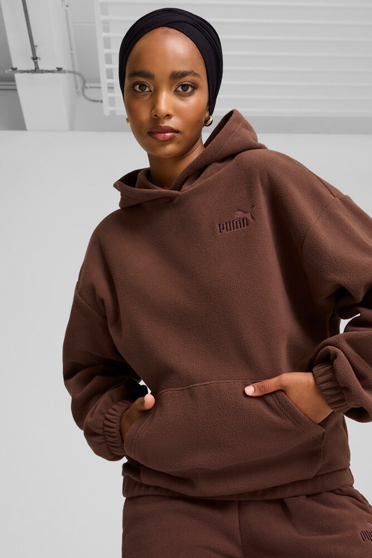 Puma Ess Elevated Kadın Sweatshirt 68152965 Kahverengi
