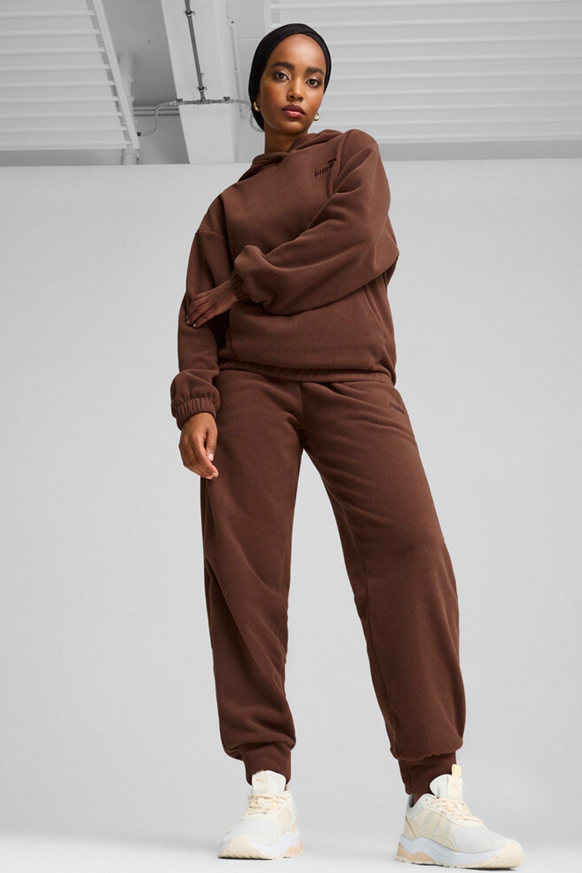 Puma Ess Elevated Kadın Sweatshirt 68152965 Kahverengi