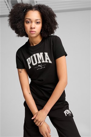 Puma Squad Graphic Kadın Tişört 68153701 Siyah
