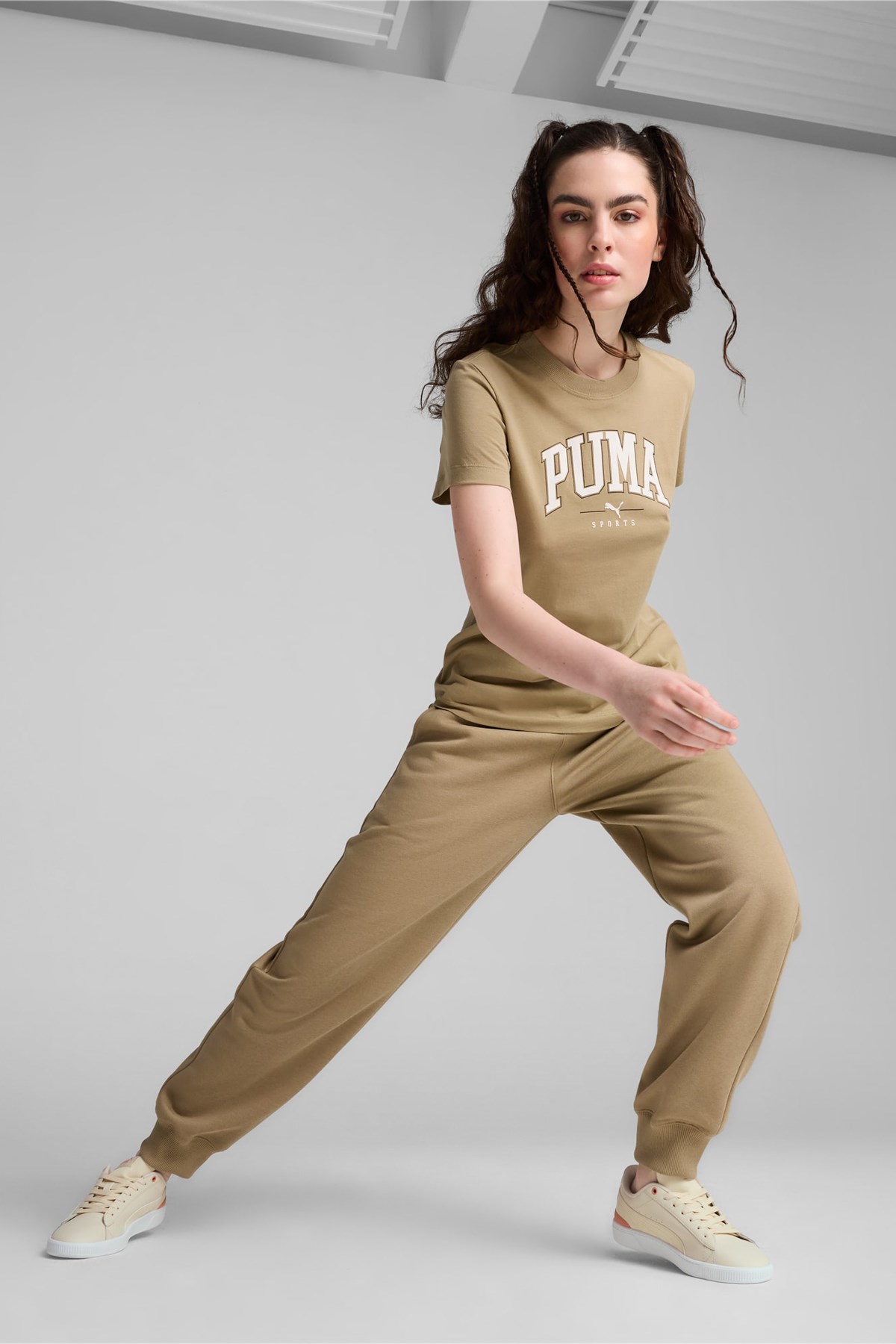 Puma Squad Graphic Kadın Tişört 68153767 Bej