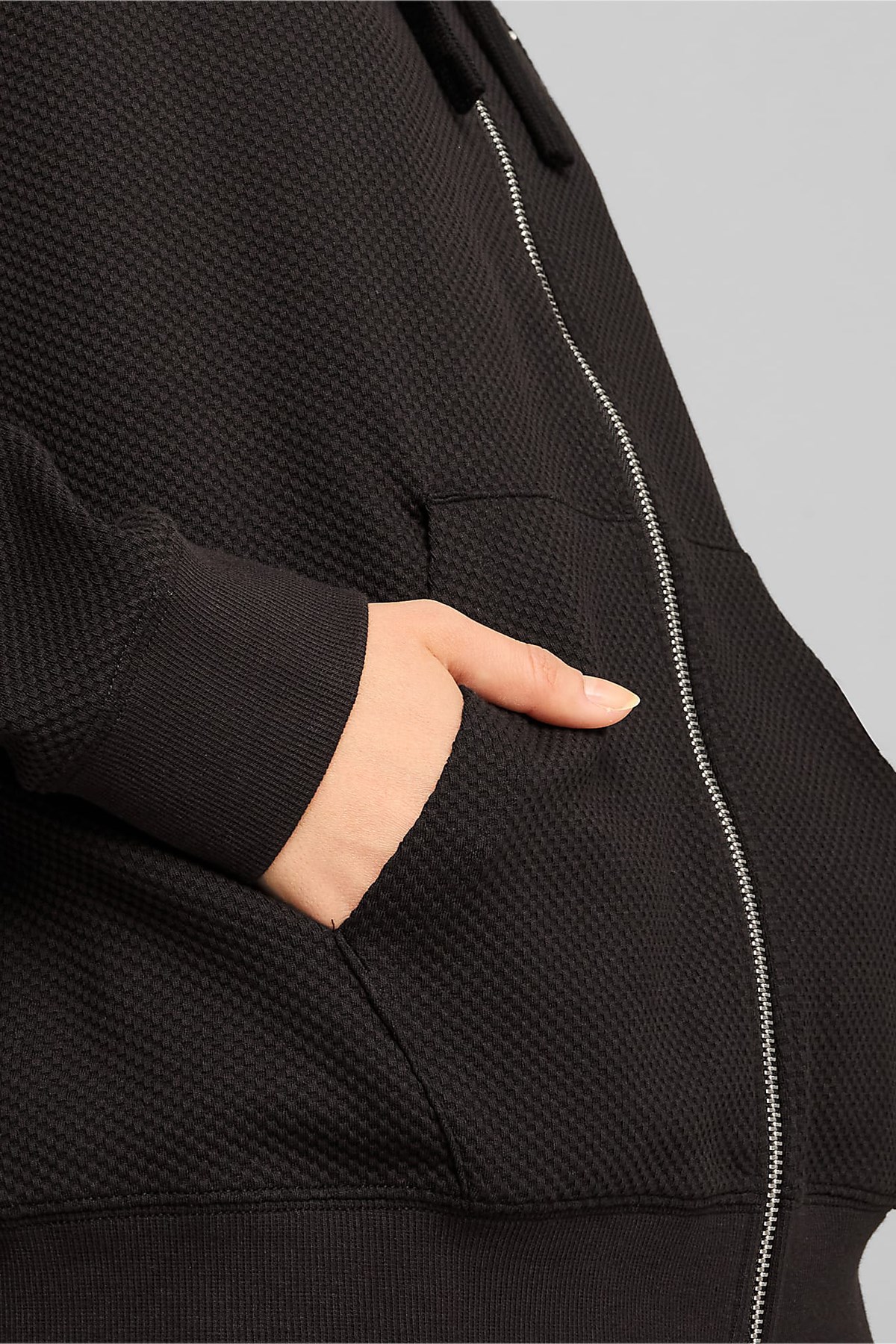 Puma Her Full-Zip Kadın Sweatshirt 68163101 Siyah