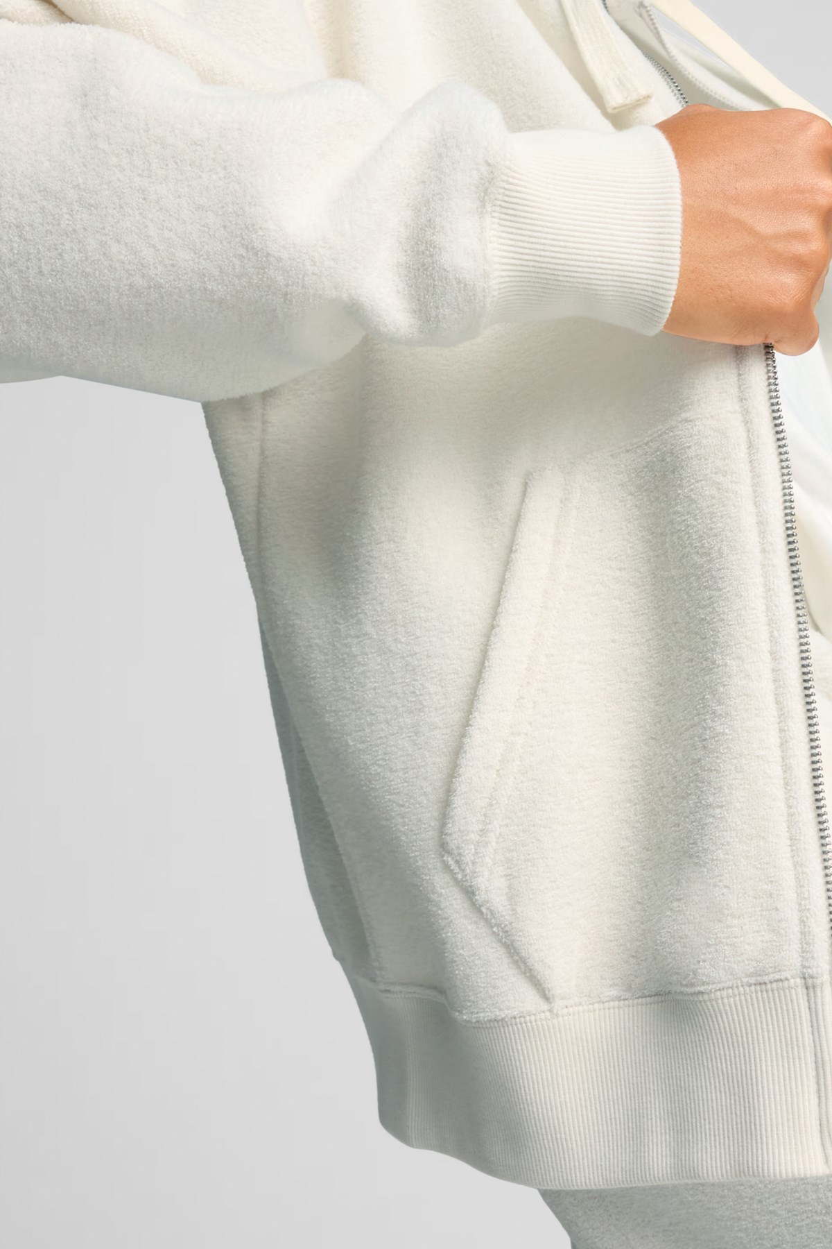 Puma Her Full-Zip Kadın Sweatshirt 68163605 Gri