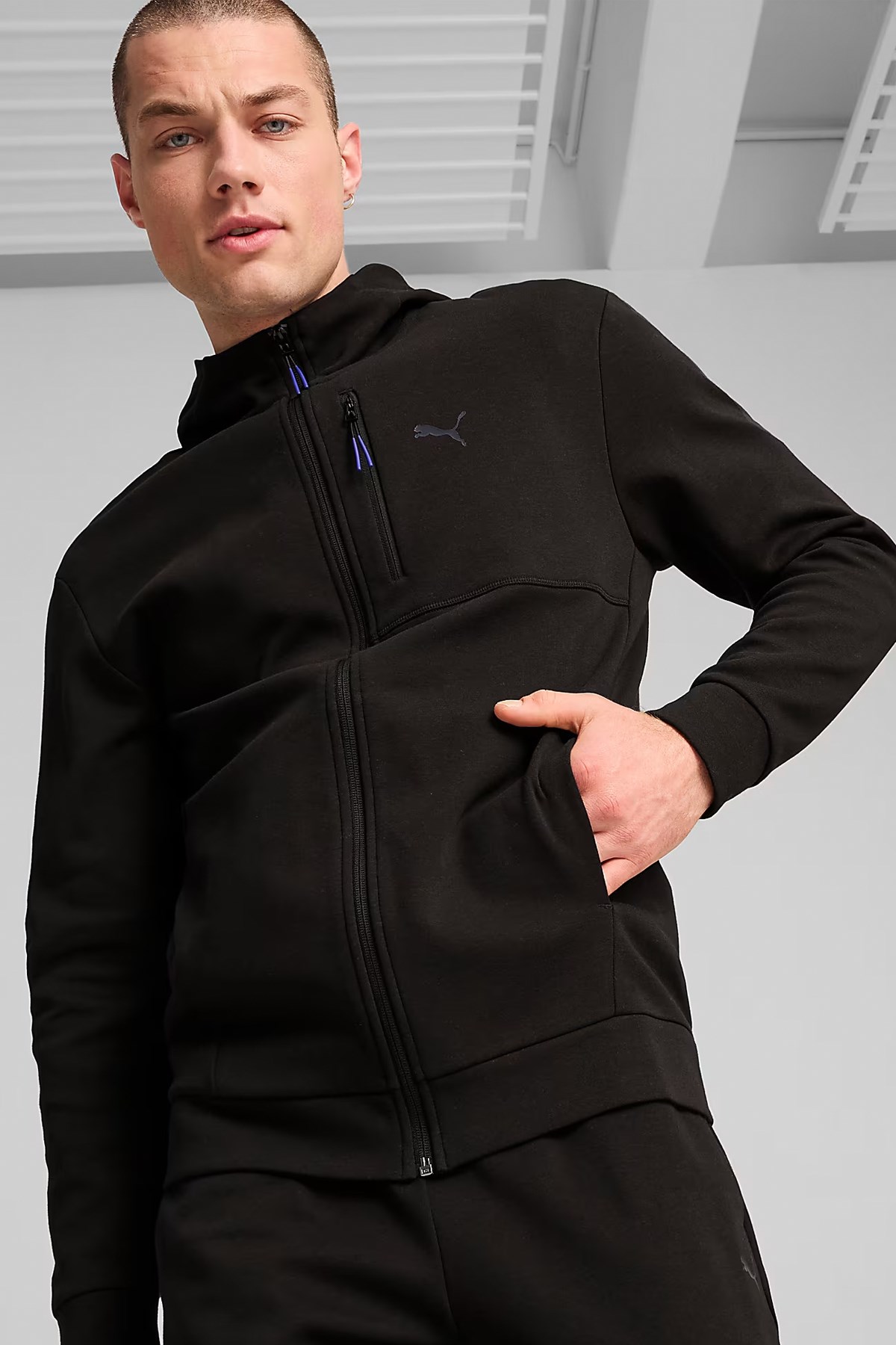 Puma Open Road Full-Zip Erkek Sweatshirt 68165401 Siyah