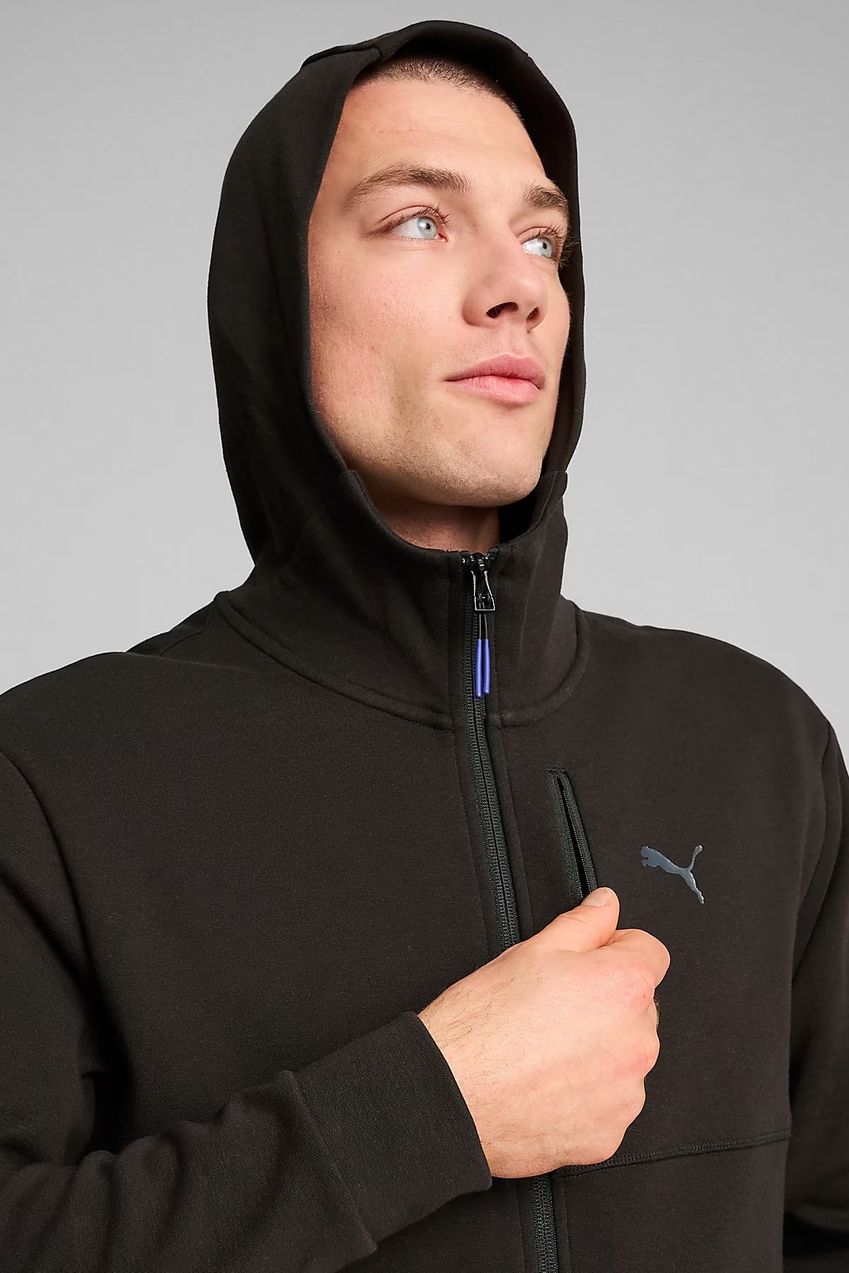 Puma Open Road Full-Zip Erkek Sweatshirt 68165401 Siyah