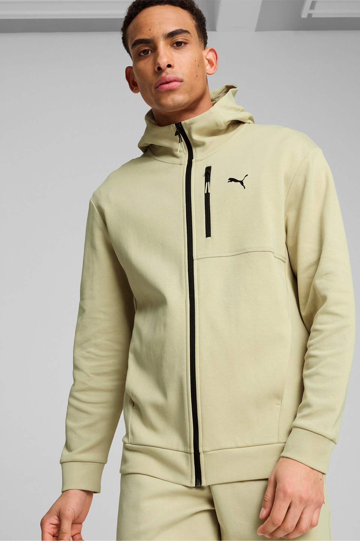 Puma Open Road Full-Zip Erkek Sweatshirt 68165468 Kahverengi