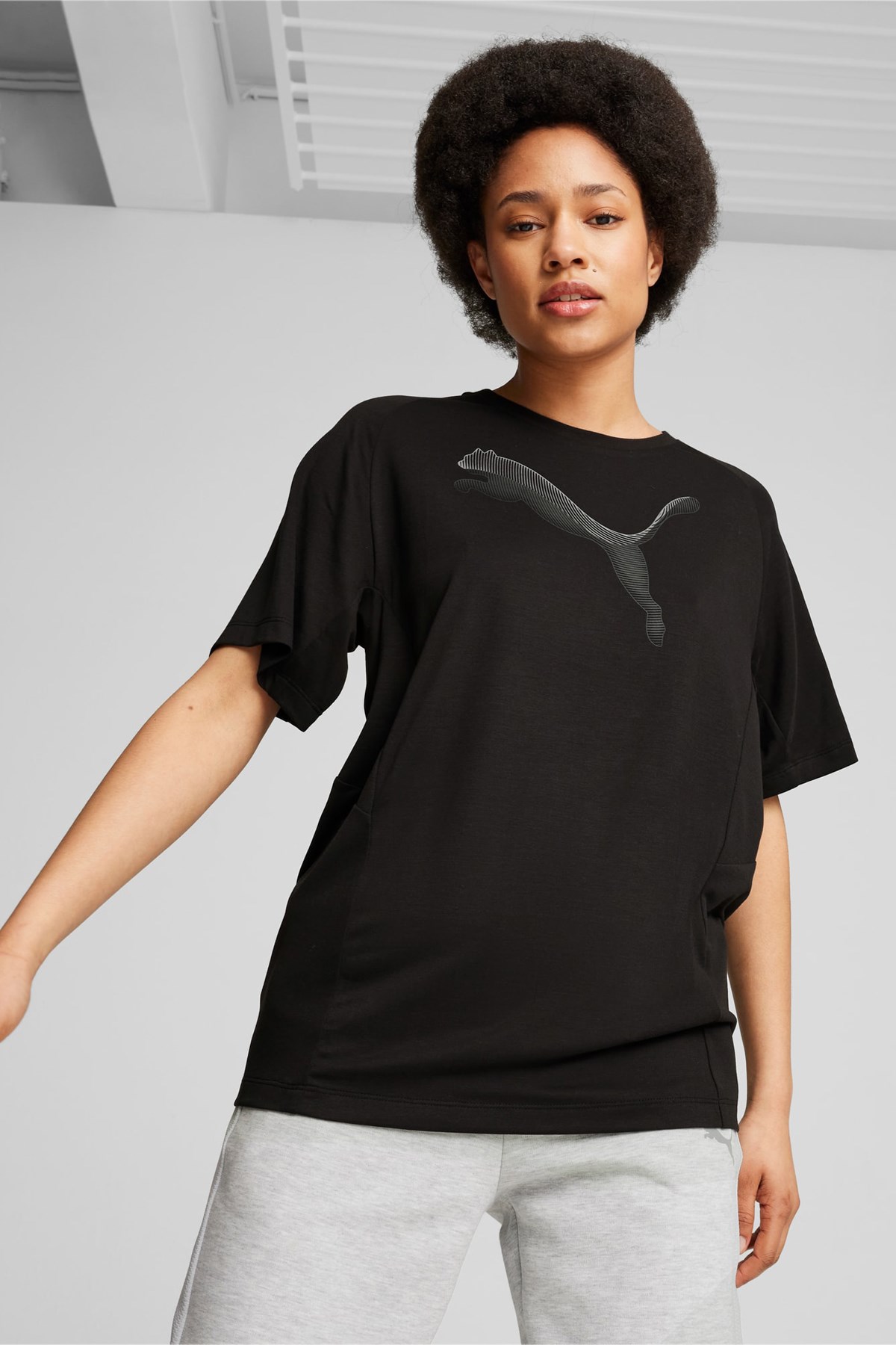 Puma Evostripe Kadın Tişört 68166801 Siyah