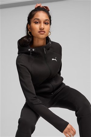 Puma Evostripe Full-Zip Kadın Sweatshirt 68167001 Siyah