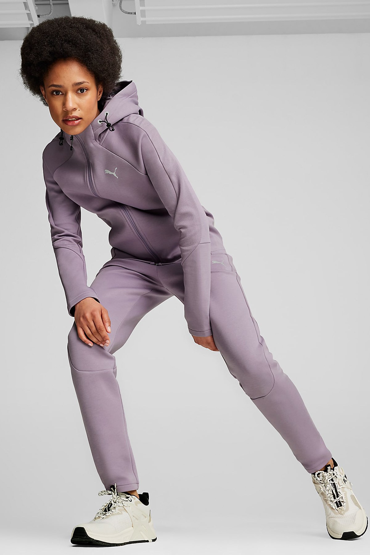 Puma Evostripe Full-Zip Kadın Sweatshirt 68167030 Mor