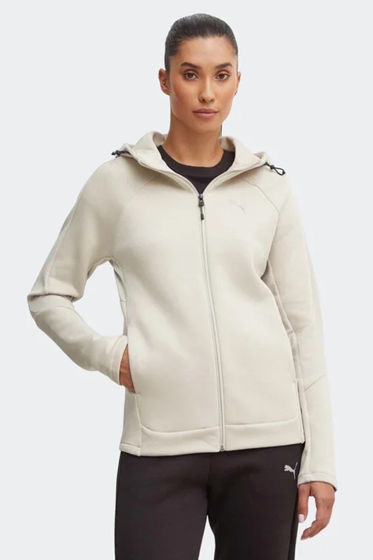 Puma Evostripe Full-Zip Kadın Sweatshirt 68167068 Kahverengi