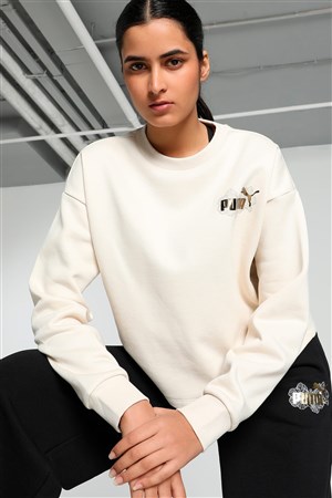 Puma Ess Class Act Kadın Sweatshirt 68169387 Bej