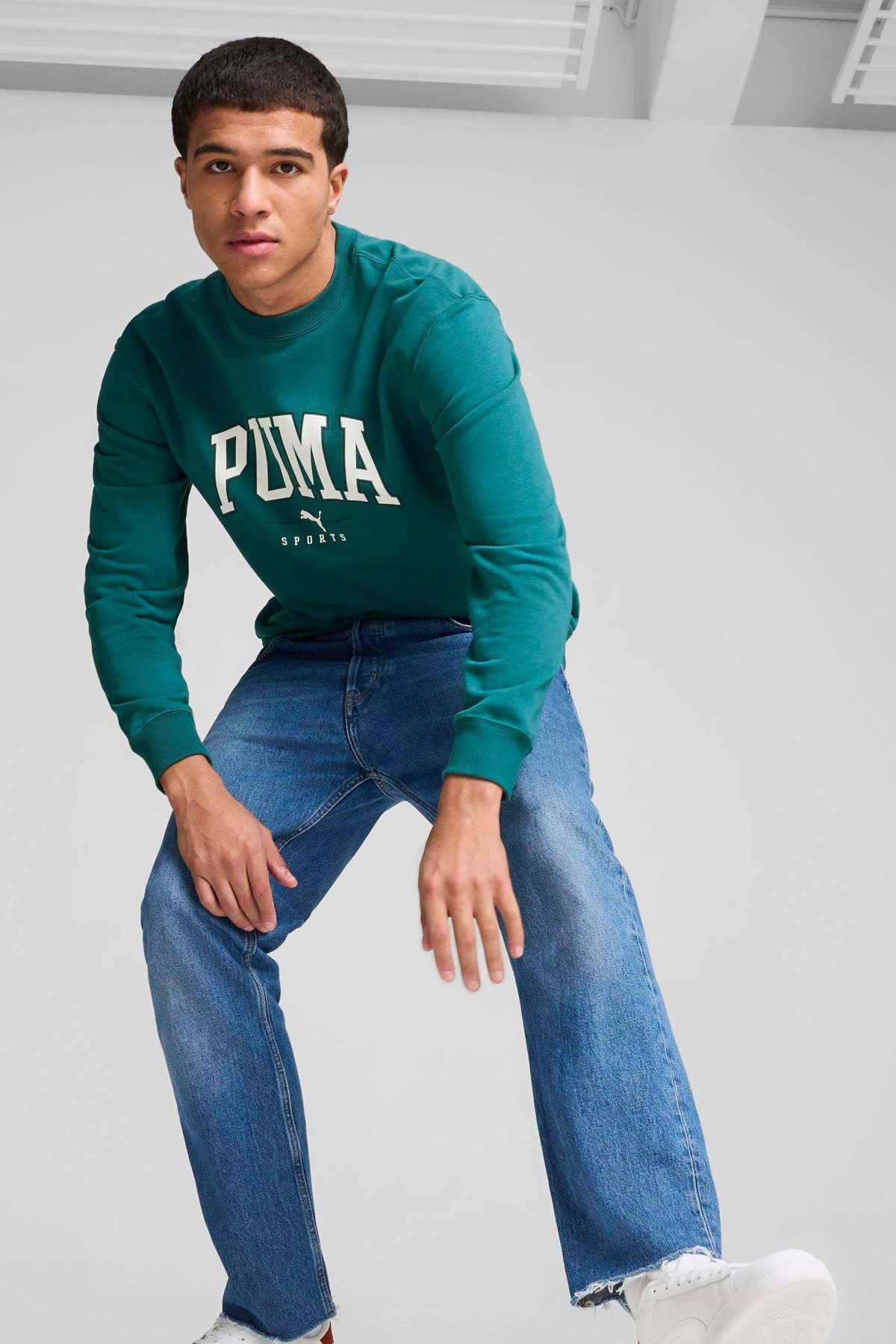 Puma Squad Erkek Sweatshirt 68179522 Yeşil