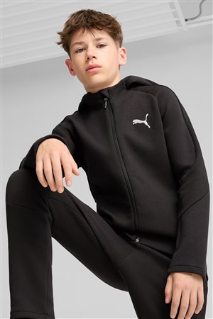 Puma Evostripe Fz Çocuk Sweatshirt 68180301 Siyah