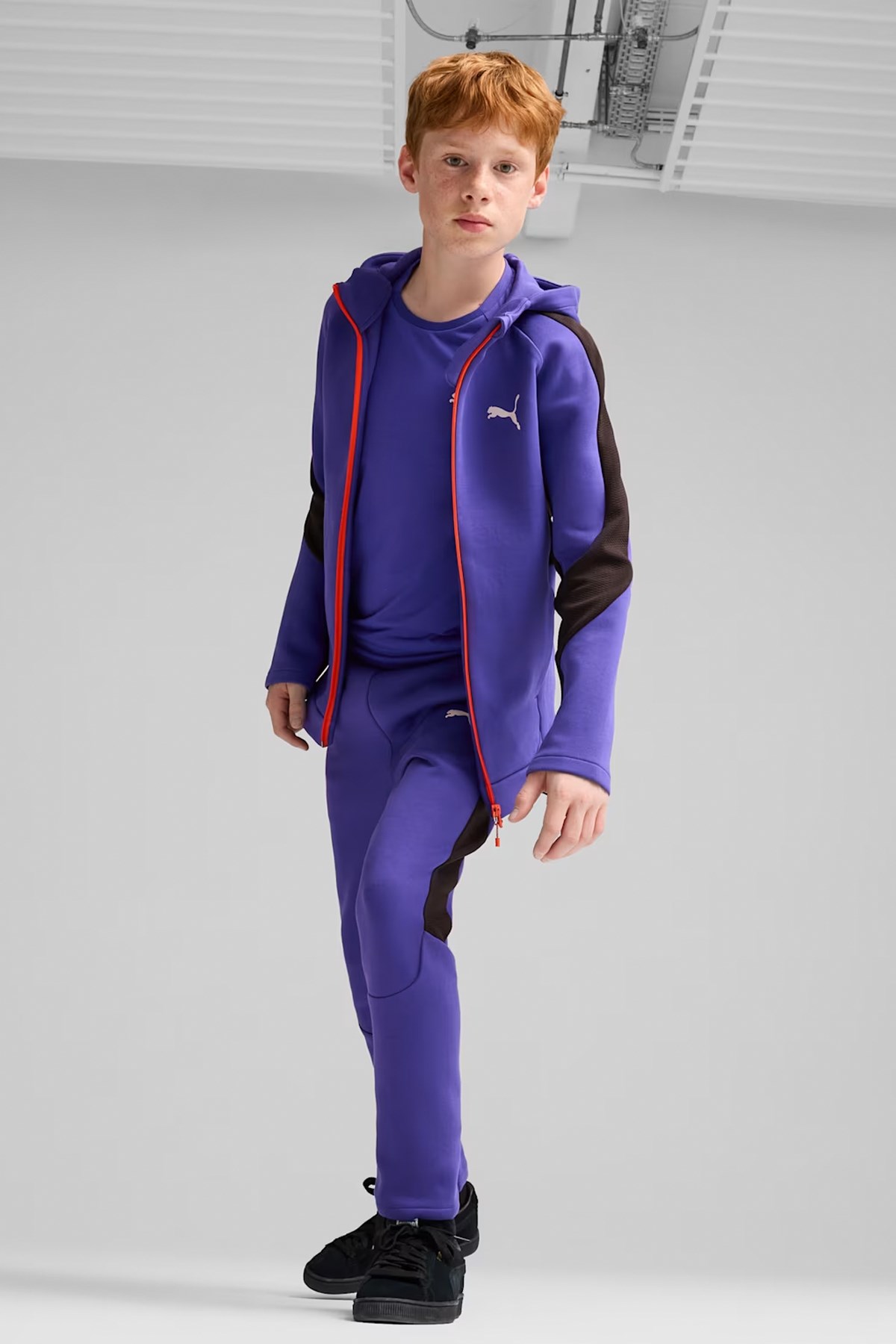 Puma Evostripe Fz Çocuk Sweatshirt 68180327 Mor