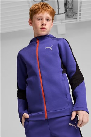 Puma Evostripe Fz Çocuk Sweatshirt 68180327 Mor