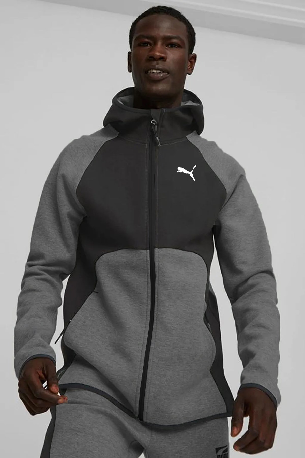 Puma Hoops Dime Jacket Turkey Erkek Ceket 68224303 Gri