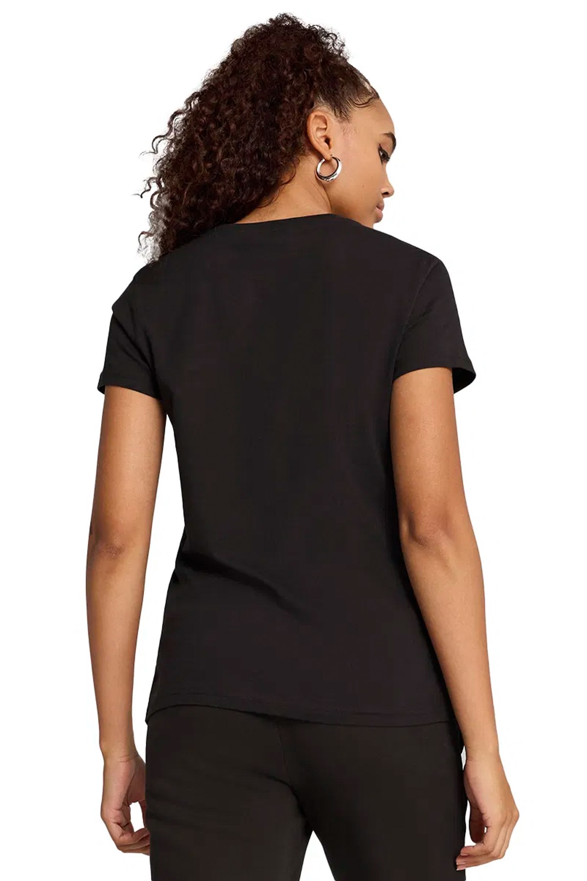 Puma Ess No. 1 Logo Kadın Tişört 68237001 Siyah
