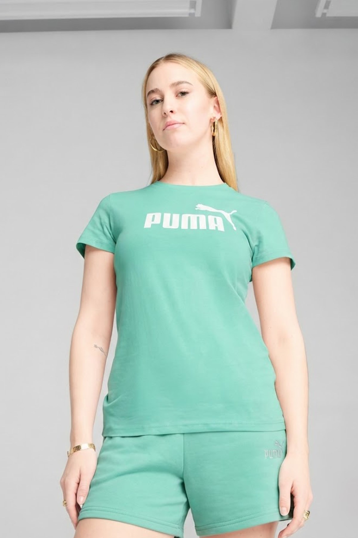 Puma Ess No. 1 Kadın Tişört 68237140 Yeşil
