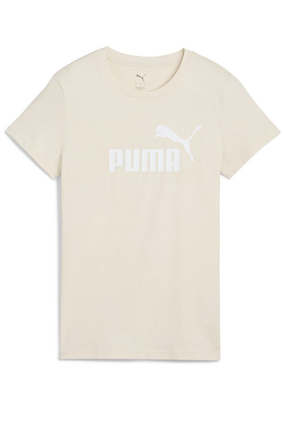 Puma Ess No. 1 Logo Kadın Tişört 68237187 Bej