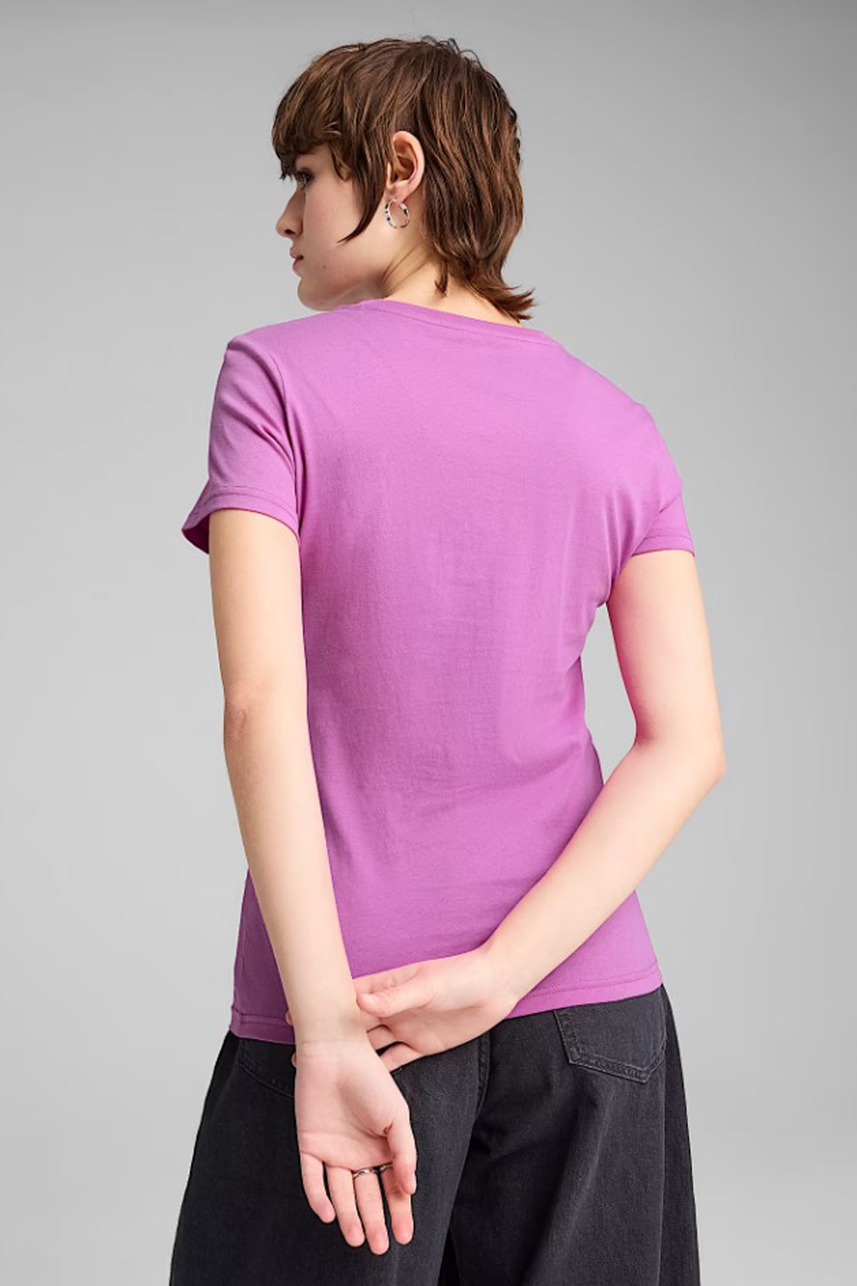 Puma Ess No. 1 Logo Kadın Tişört 68237189 Pembe