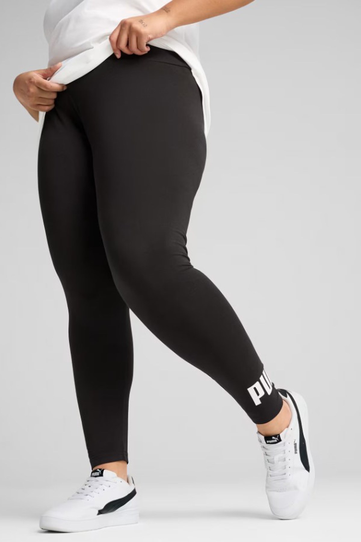 Puma Ess No. 1 Logo Leggings Kadın Tayt 68242601 Siyah