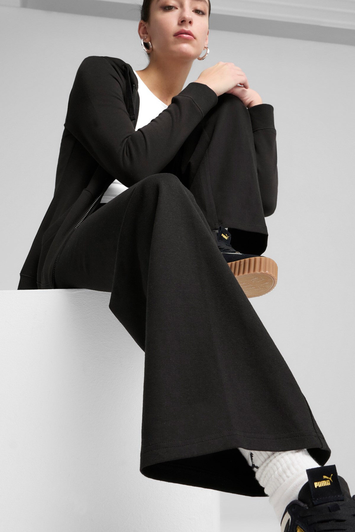 Puma Ess Logo High-Waist Kadın Tayt 68242801 Siyah