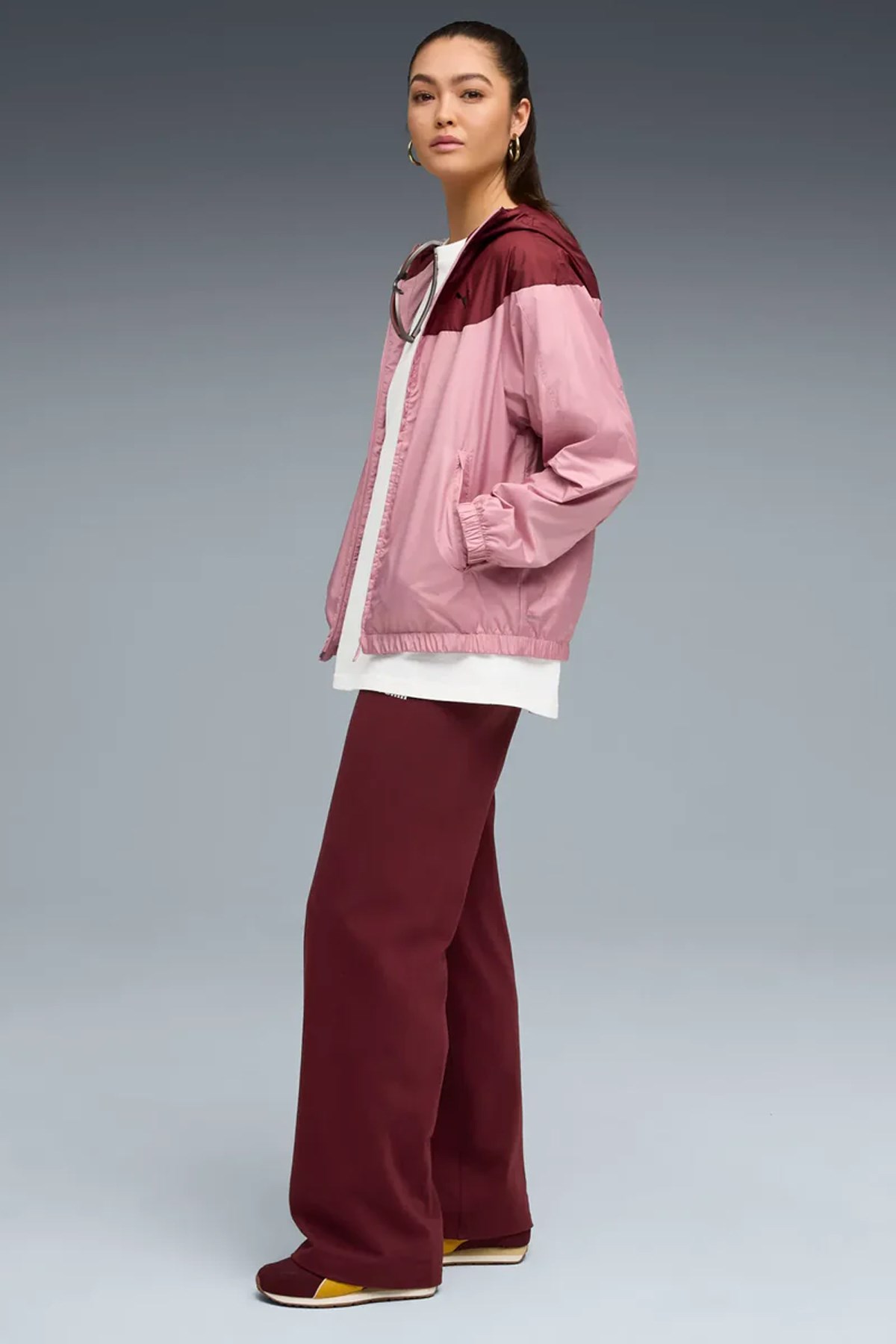 Puma Ess Logo High-Waist Kadın Tayt Bordo