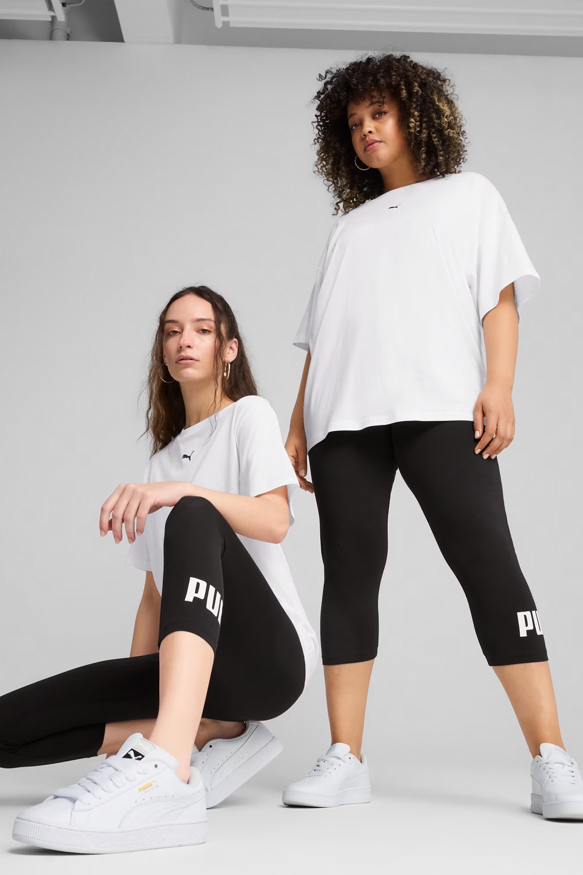 Puma Ess No. 1 Logo 3/4 Leggings Kadın Tayt 68243001 Siyah