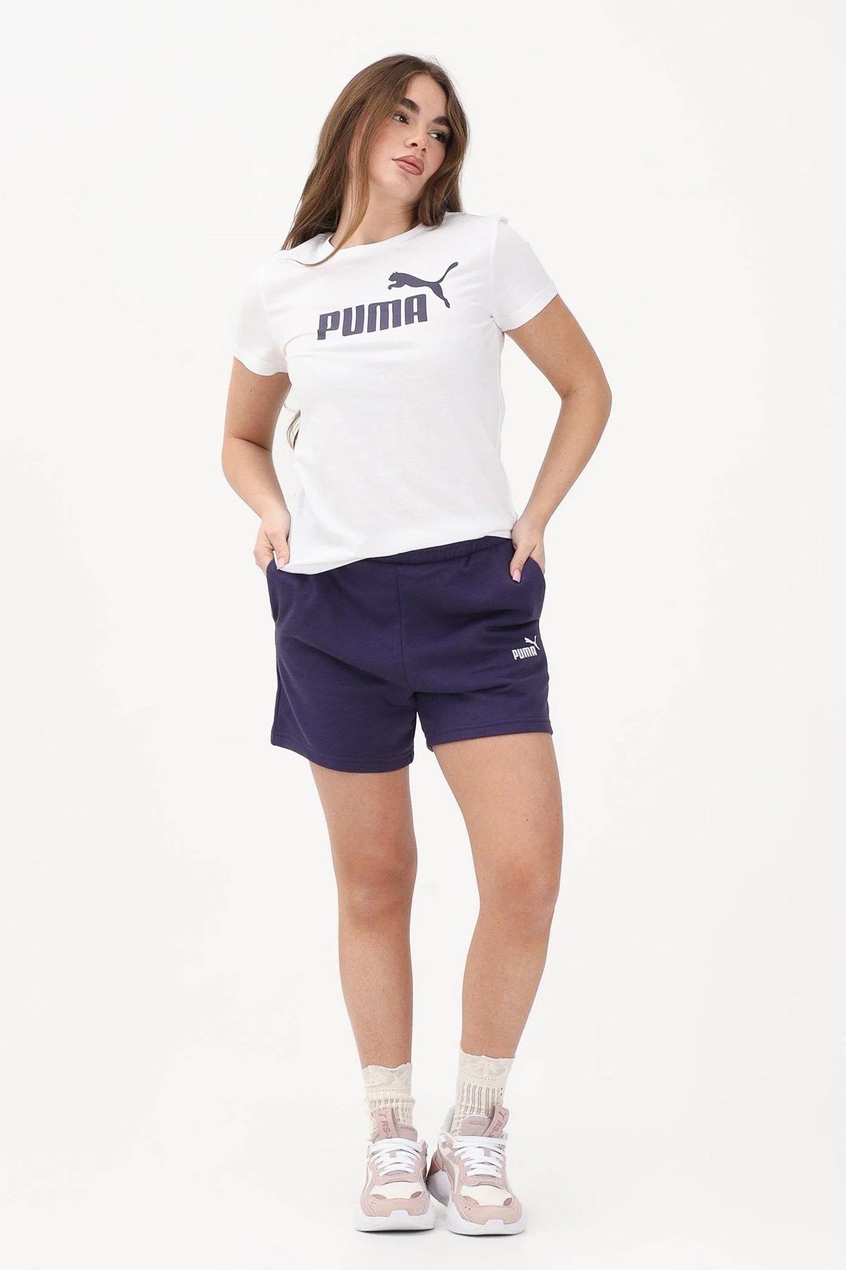 Puma Ess No. 1 Kadın Şort 68244164 Lacivert