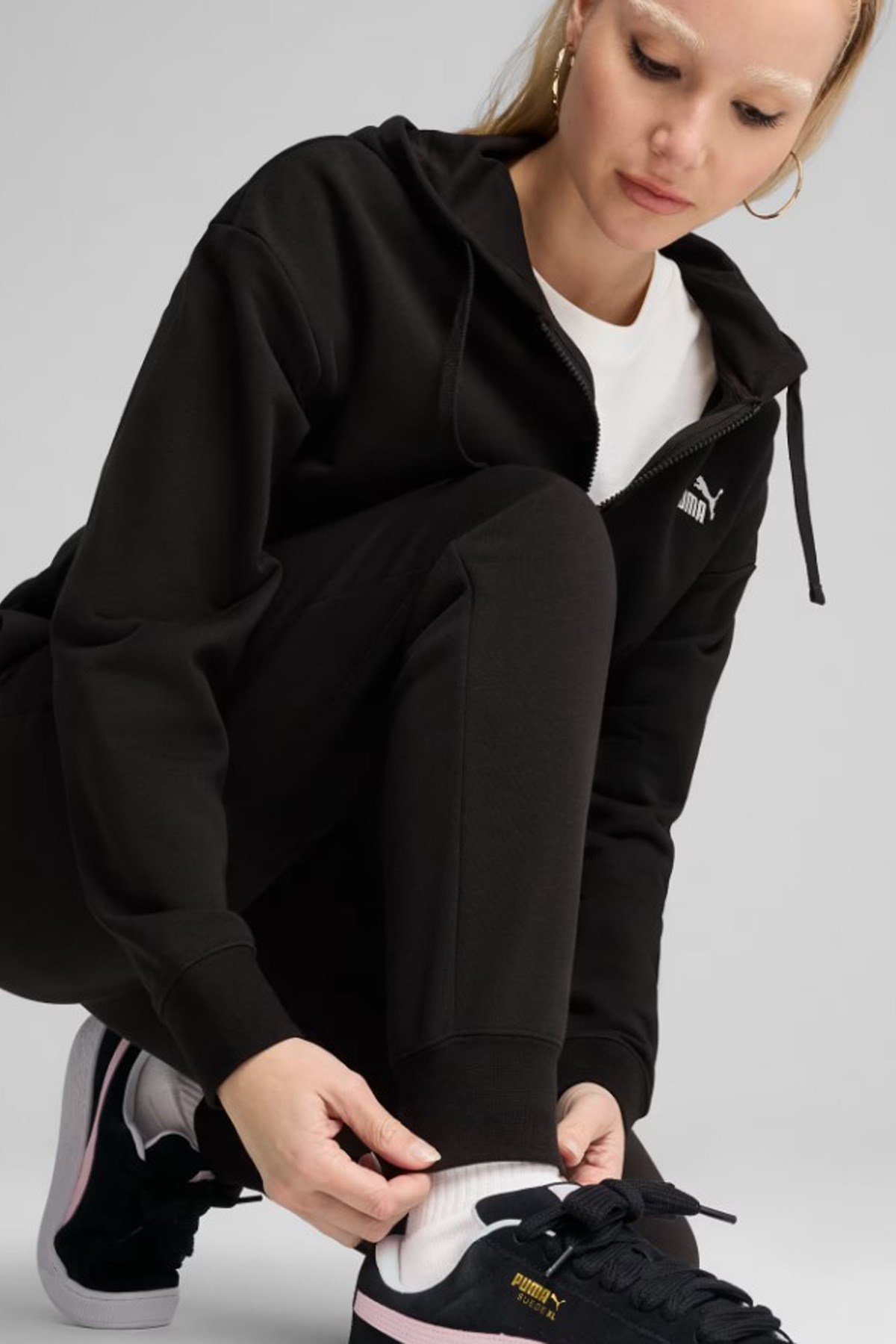 Puma Ess No. 1 Logo Kadın Eşofman Altı Siyah