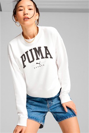 Puma Squad Kadın Sweatshirt 68249302 Beyaz