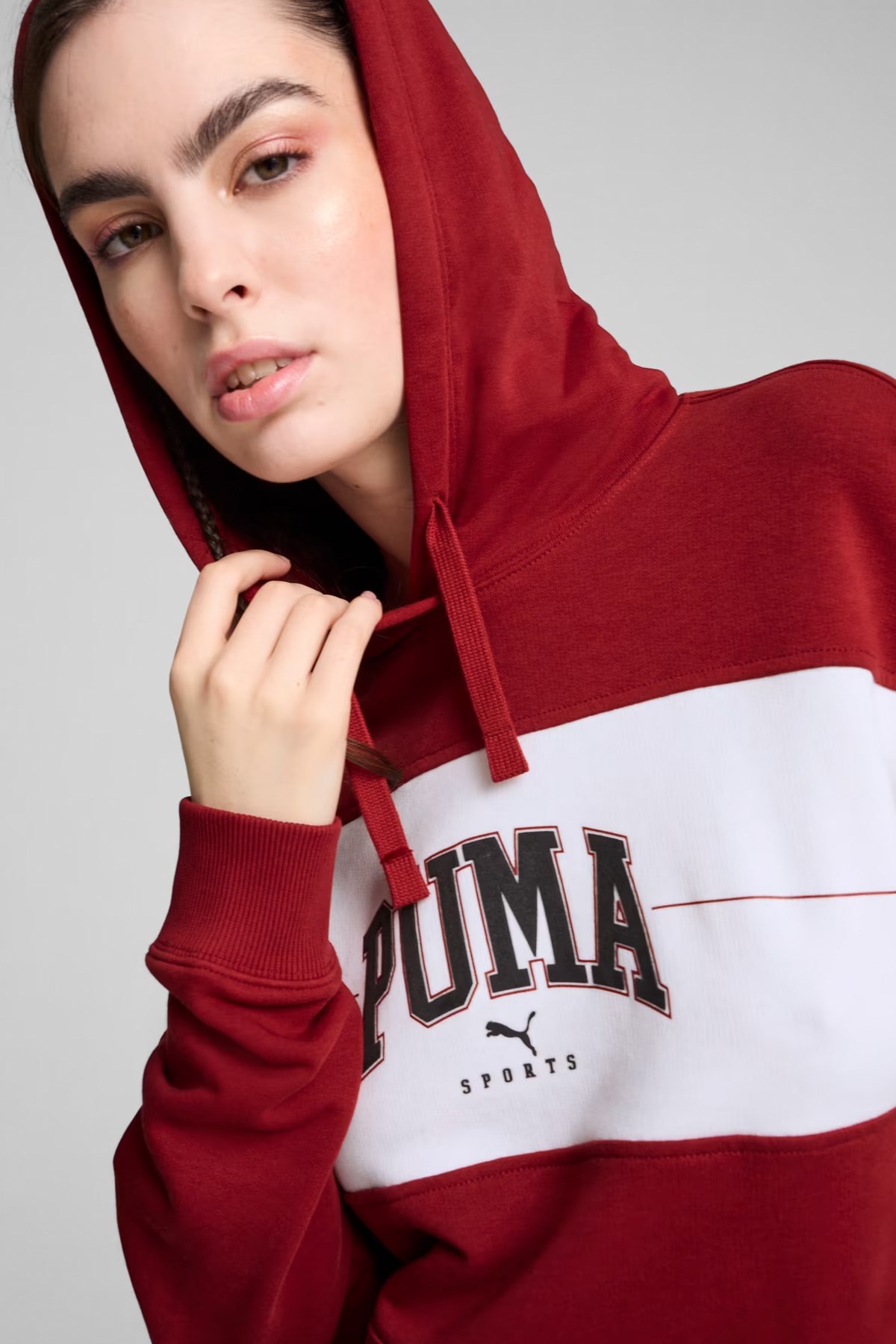 Puma Squad Tr Kadın Sweatshirt 68249413 Kırmızı