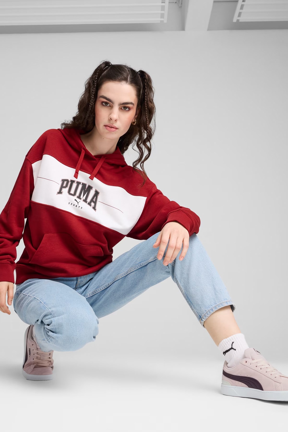 Puma Squad Tr Kadın Sweatshirt 68249413 Kırmızı