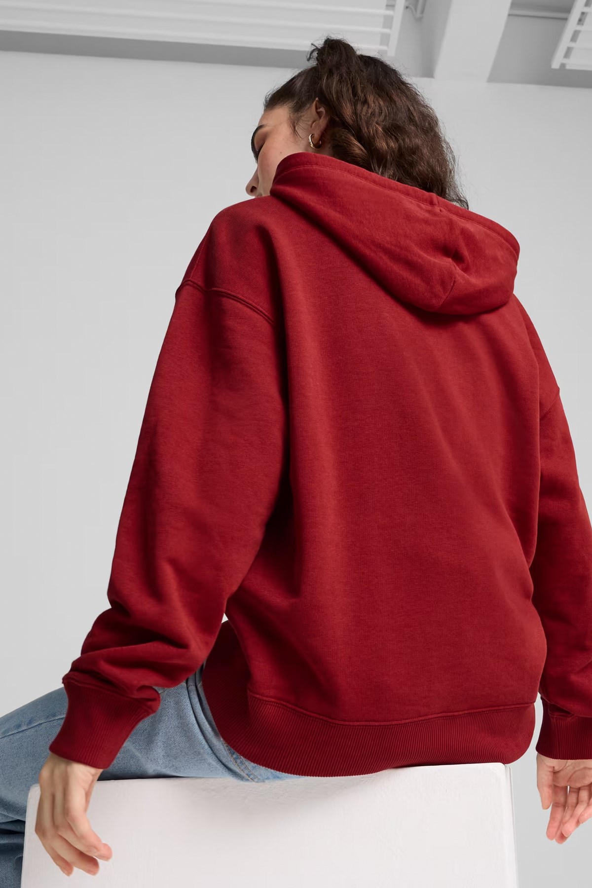 Puma Squad Tr Kadın Sweatshirt 68249413 Kırmızı