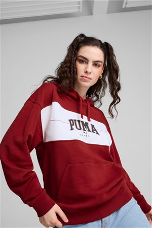 Puma Squad Tr Kadın Sweatshirt 68249413 Kırmızı