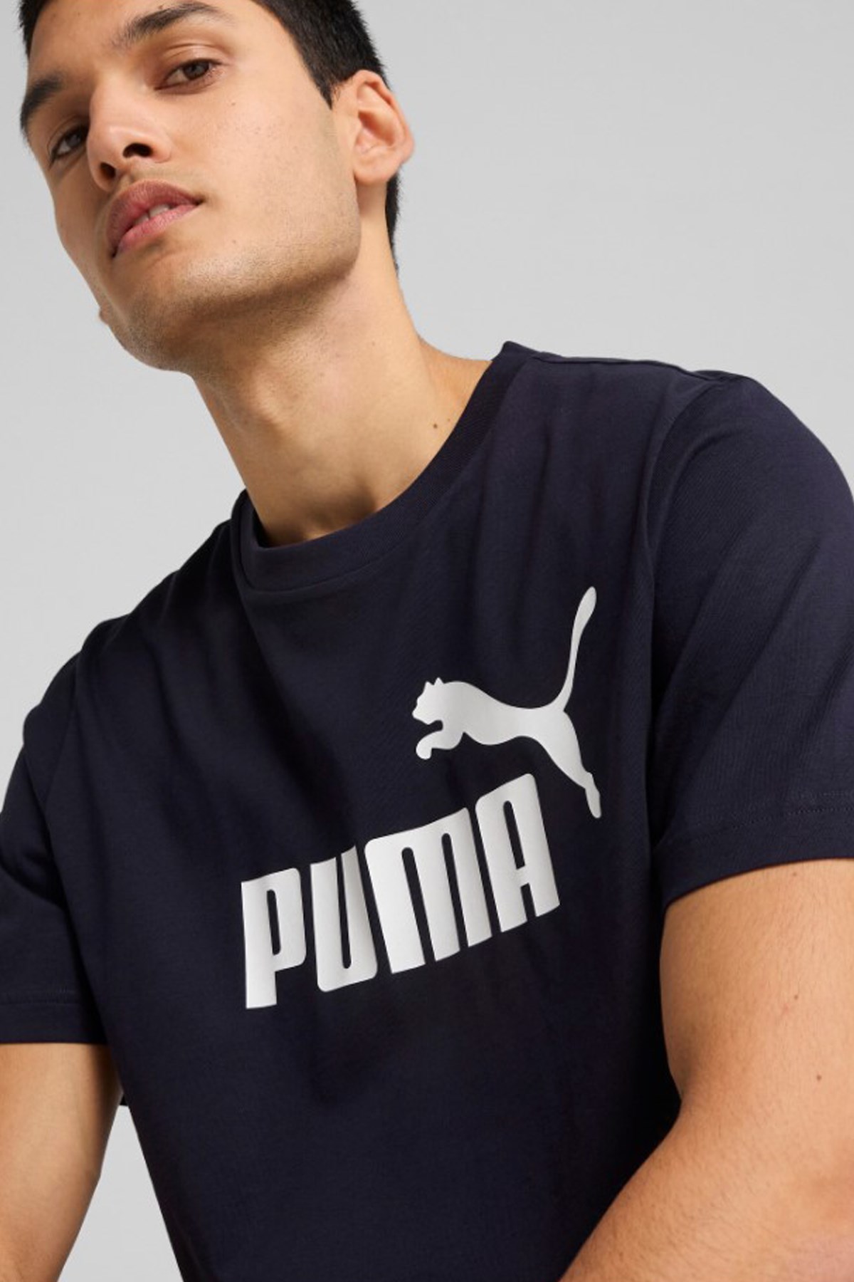 Puma Ess No. 1 Logo Erkek Tişört 68253216 Lacivert